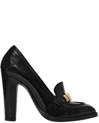 Alexander McQueen 110mm Brushed Leather Pumps