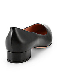 Giorgio Armani Asymmetrical Leather Point Toe Pumps