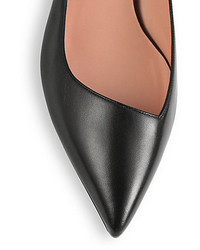 Giorgio Armani Asymmetrical Leather Point Toe Pumps