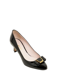 Bally 55mm Bellyna Bow Patent Leather Pumps