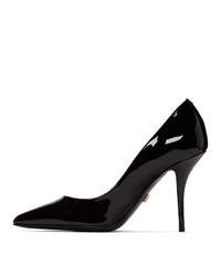 Dolce And Gabbana Black Patent Kate Heels