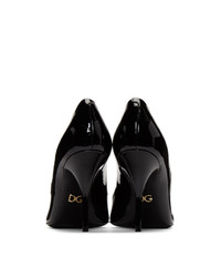 Dolce And Gabbana Black Patent Kate Heels