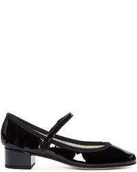 Repetto Black Patent Leather Babies Heels