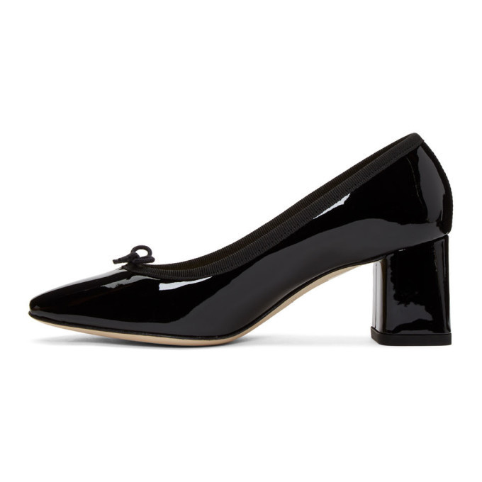 Repetto Black Patent Nastasia Heels, $170 | SSENSE | Lookastic