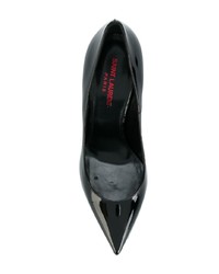 Saint Laurent Black Red Heel Opyum 110 Patent Leather Pumps