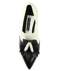 Alice + Olivia Cade Kilted Leather Point Toe Pumps