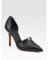 Vince Claire Choked Up Leather Dorsay Pumps