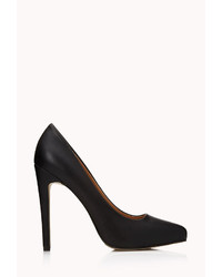 Forever 21 Classic Faux Leather Pumps