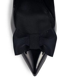 Ralph Lauren Collection Cemira Patent Leather Bow Pumps