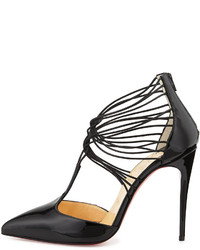 Christian Louboutin Confusa Patent Leather Red Sole Pump Black