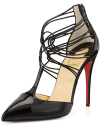 Christian Louboutin Confusa Patent Leather Red Sole Pump Black