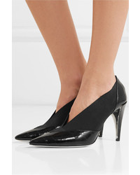 Givenchy Croc Effect Leather And Elastic Pumps