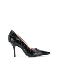 Anna F. Croco Embossed Pumps