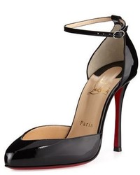 Christian Louboutin Dollyla Patent 100mm Red Sole Pump Black