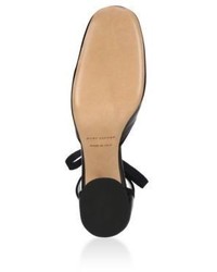 Marc Jacobs Elle Patent Leather Ankle Strap Dorsay Pumps