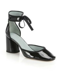 Marc Jacobs Elle Patent Leather Ankle Strap Dorsay Pumps