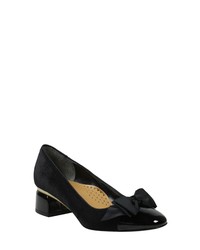 J. Renee Gelar Bow Cap Toe Pump