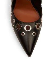 Givenchy Grommeted Leather Point Toe Pumps