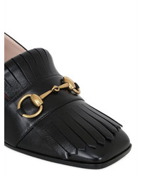 Gucci 55mm Polly Fringed Leather Pumps