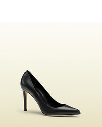 Gucci Leather Pointed Toe Pump