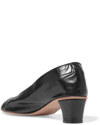 Martiniano High Glove Leather Pumps Black