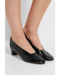 Martiniano High Glove Leather Pumps Black