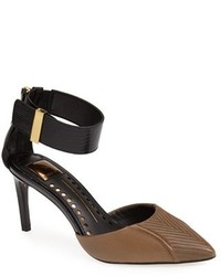 Dolce Vita Leather Ankle Strap Dorsay Pump