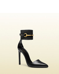 Gucci Leather Ankle Strap Pump