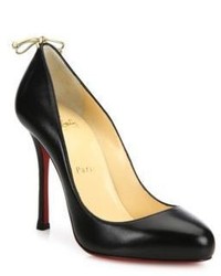 Christian Louboutin Leather Bow Detail Pumps
