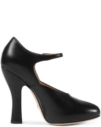 Gucci Lesley Leather Mary Jane Pump Black