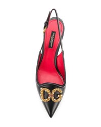 Dolce & Gabbana Logo Slingback Pumps