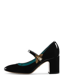 Gucci Lois Mary Jane Bee Patent Pump