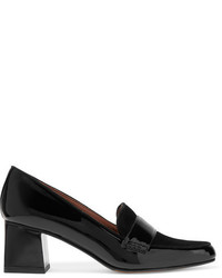 Tabitha Simmons Margot Patent Leather And Suede Pumps Black