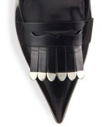 Michael Kors Michl Kors Collection Lucie Runway Kilt Spazzolato Leather Slingback Pumps