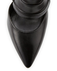 Kenneth Cole New York Water Leather High Heel Pump Black