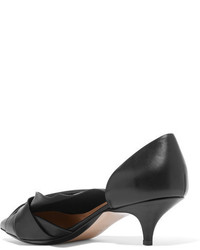 No.21 No 21 Knotted Leather Pumps Black