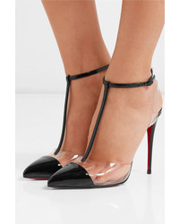 Christian Louboutin Nosy 100 Patent Leather And Pvc Pumps