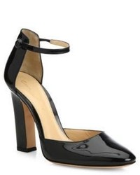 Gianvito Rossi Patent Leather Ankle Strap Pumps