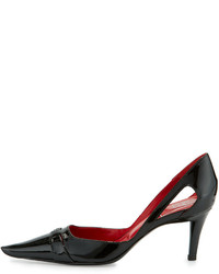 Roger Vivier Patent Leather Pointed Toe Pump Nero