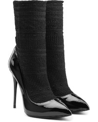 Alexander McQueen Patent Leather Pumps With Sock