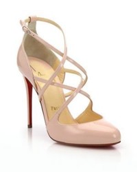 Christian Louboutin Patent Leather Strappy Pumps