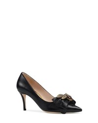 Gucci Queen Margaret Bee Bow Pointy Toe Pump