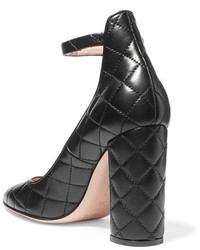 Gianvito Rossi Quilted Leather Pumps Black