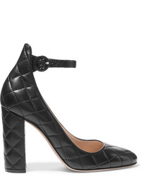 Gianvito Rossi Quilted Leather Pumps Black