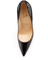 Christian Louboutin So Kate Patent Red Sole Pump Black