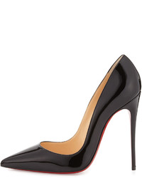 Christian Louboutin So Kate Patent Red Sole Pump Black