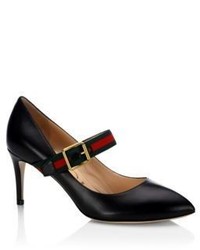 Gucci Sylvie Leather Mary Jane Pumps