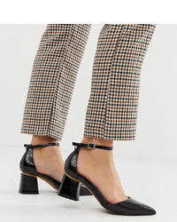 ASOS DESIGN Wide Fit Pointed Mid Heels