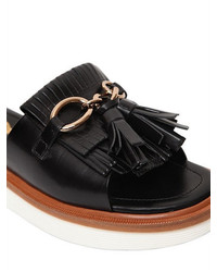 Tod's 30mm Chain Tassels Leather Sandals