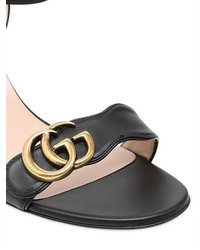 Gucci 75mm Marmont Gg Leather Sandals